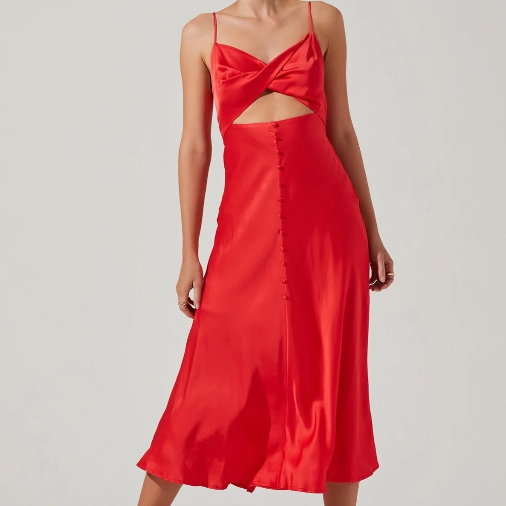 ASTR the Label Farida Satin Dress